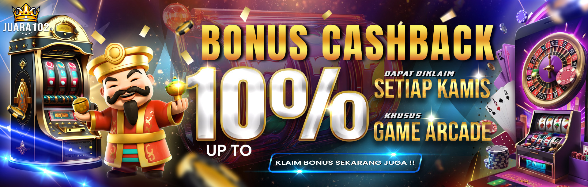 BONUS CASHBACK ARCADE 