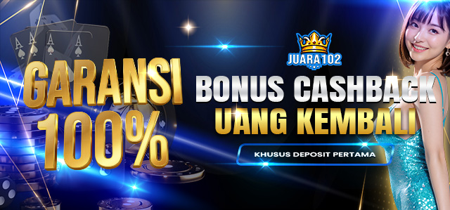 BONUS CASHBACK 100%