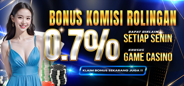 JUARA102 BONUS COMMISION / ROLINGAN CASINO  UP TO 0,7% DIBAGIKAN SETIAP HARI SENIN. S&K BERLAKU.	