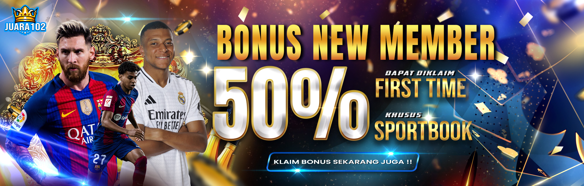 BONUS NEW MEMBER SPORT 50%	