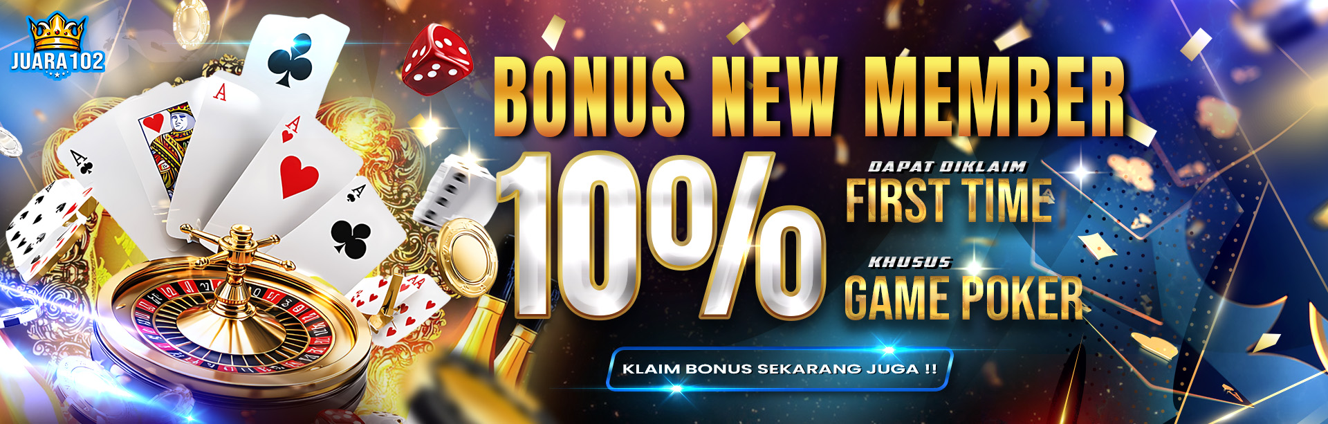 BONUS NEW MEMBER POKER 10%	